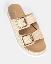 Load image into Gallery viewer, Selkie Platform Shoe - Natural Raffia