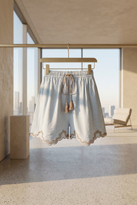 Marguerite Embroidered Short