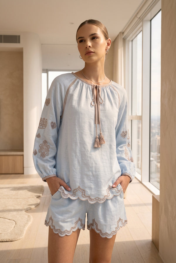 Marguerite Embroidered Blouse