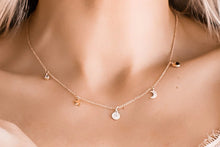Load image into Gallery viewer, Fine | Short Rose Gold Charm Necklace