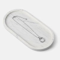 Short Silver Double Ring Necklace