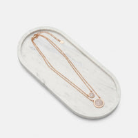 Short Rose Gold 2 Layered Cubic Zirconia Necklace