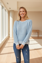 Load image into Gallery viewer, Contrast Trim Knit