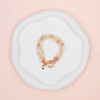 Quartz 3 Strand Bracelet Three Choices