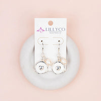 Silver Pearl earring