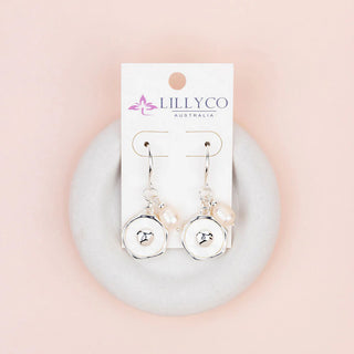 Silver Pearl earring
