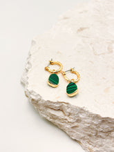 Load image into Gallery viewer, Airin Stone Earrings-Green