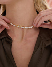 Load image into Gallery viewer, Tennis Diamanté 18K Gold Plated Necklace