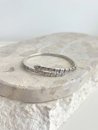 Seren Diamante Bangle - Silver
