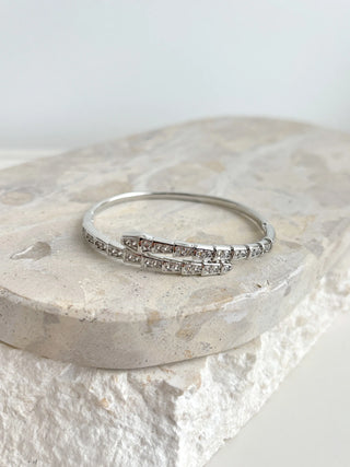 Seren Diamante Bangle - Silver