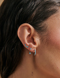 Cerulean Silver Stacker set Earrings