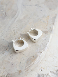 Nora Huggie Silver