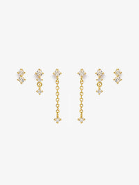 Stacker Earring Gold Set