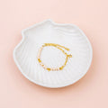 Heart and Pearl Pendant Bracelet