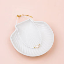 Load image into Gallery viewer, White Fine Beads with Fresh Pearl Necklace