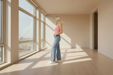 Load image into Gallery viewer, Wide leg Denim Jeans