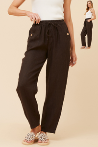 Linen Straight Leg Pant