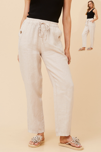 Linen Straight Leg Pant