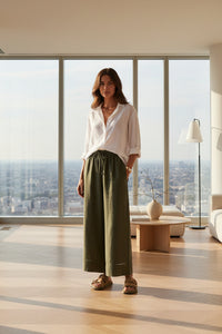 Long Linen-mix Pants