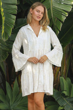 Load image into Gallery viewer, White and Beige Dress