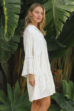 Load image into Gallery viewer, White and Beige Dress