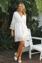 Load image into Gallery viewer, Cotton Broderie Anglaise Mini Dress