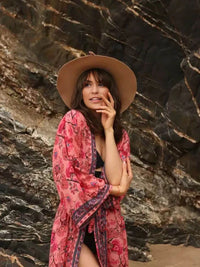 Long-Line Cape Dress