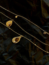 Load image into Gallery viewer, Tiger Eye 18K Plate Necklace