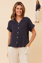 Load image into Gallery viewer, Linen short sleeve Top