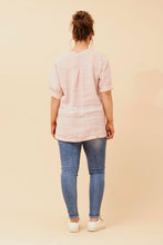 Load image into Gallery viewer, Pink-3/4 Sleeve Linen top