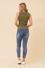 Load image into Gallery viewer, Khaki Cotton Singlet