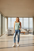 Sage Ribbed Singlet