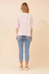 Pink Linen Shirt