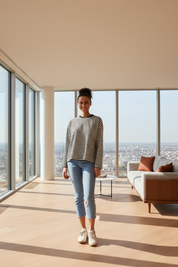 Long Sleeve Stripe Top