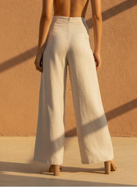 Wide Leg Linen Pant