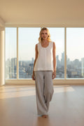 Sleeveless Linen Top-2 Colors