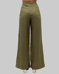 High Waisted Linen Pant