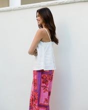 Load image into Gallery viewer, Linen Singlet Top-White