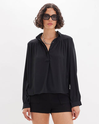 Deborah Long Sleeve Shirt - Black: Black / M