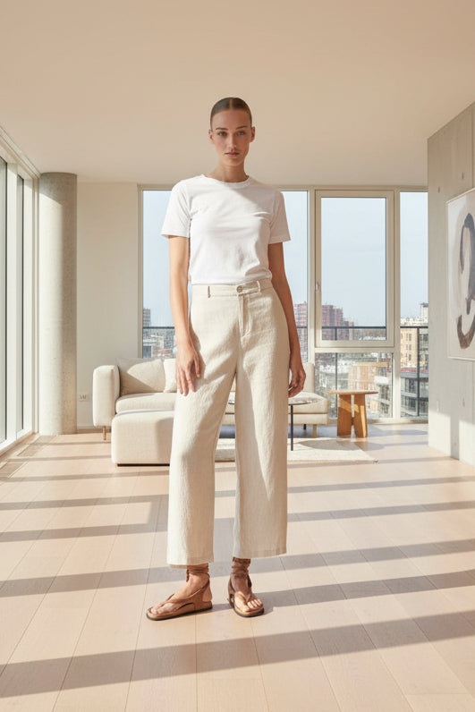 Barossa Linen Pant - Natural: Natural / 6