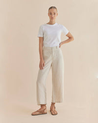 Barossa Linen Pant - Natural: Natural / 8