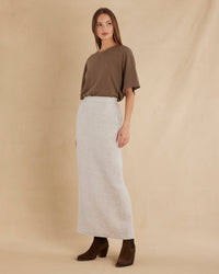 Mabel Linen Skirt - Natural: Natural / 12