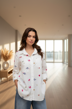 Load image into Gallery viewer, White Embroidered Shirt