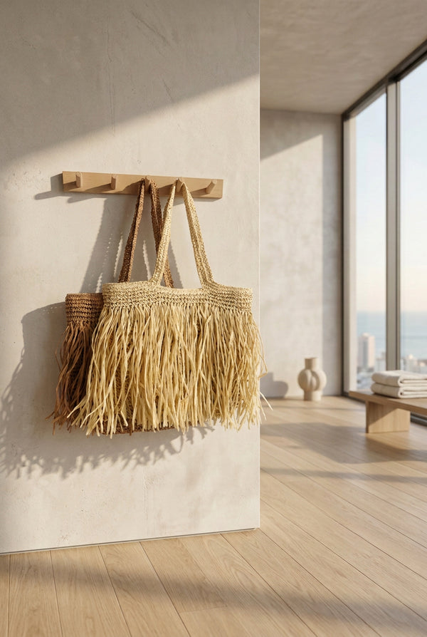 Straw Woven Tote Bag