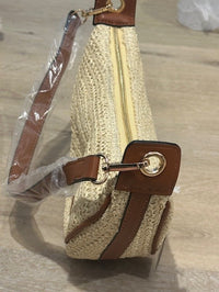 Lenora Banana Straw Bag