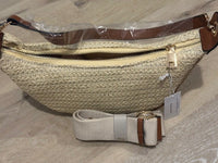 Lenora Banana Straw Bag