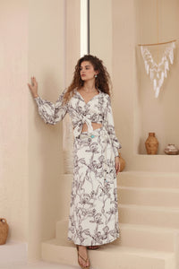 Printed Maxi Skirt